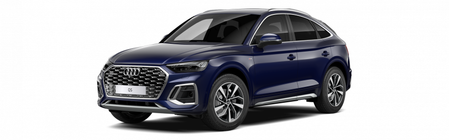 Audi Q5 Sportsback, Q5 SB S line 40 TDI 150kW quattro, barva modrá