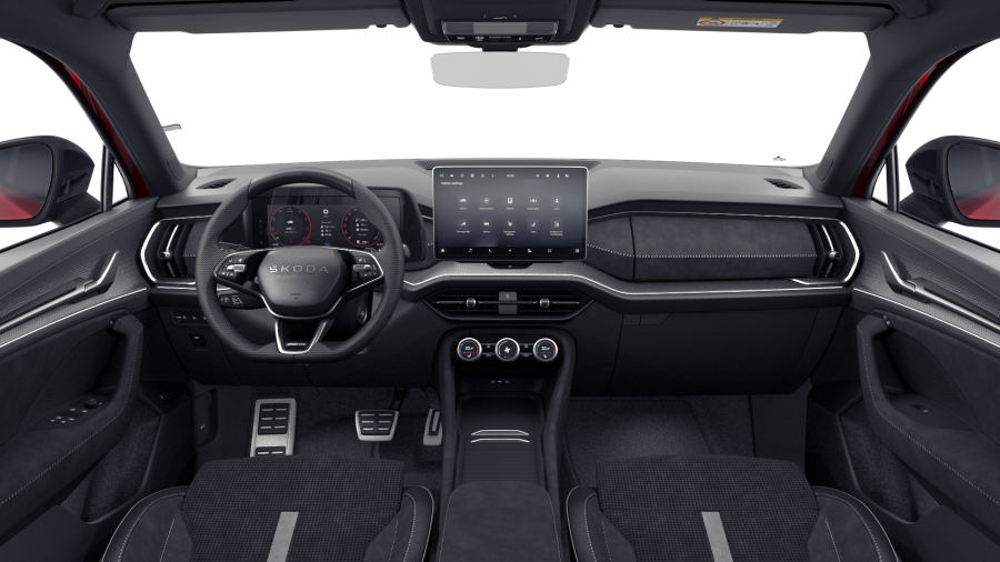 Škoda Kodiaq, 2,0 TDI 142 kW 7° automatická DSG 4x4, barva červená