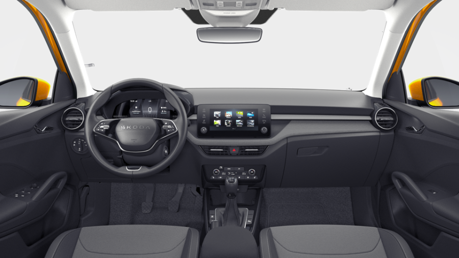 Škoda Fabia, 1,0 MPI 59 kW 5° manuální, barva oranžová