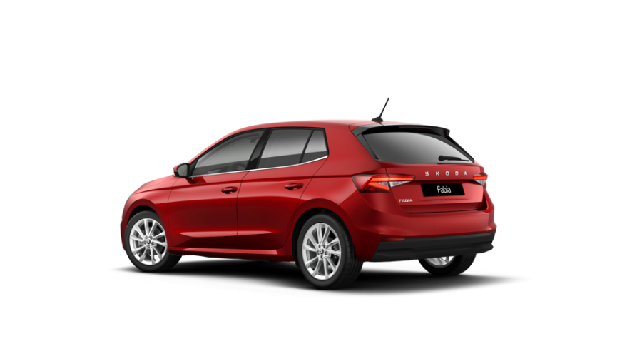 Škoda Fabia, 1,0 TSI 85 kW 7-stup. automat., barva červená