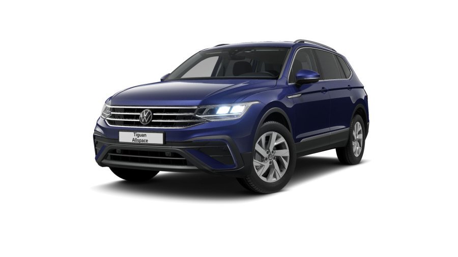 Volkswagen Tiguan Allspace, Allspace Life 1,5 TSI 110 kW 7DSG, barva modrá