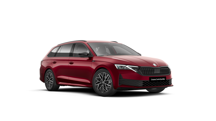 Škoda Octavia, 1,5 TSI m-HEV 110 kW 7-stup. automat., barva červená
