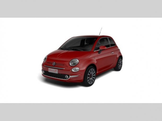 Fiat 500, RED 1.0 BSG HYBRID 70k, barva červená