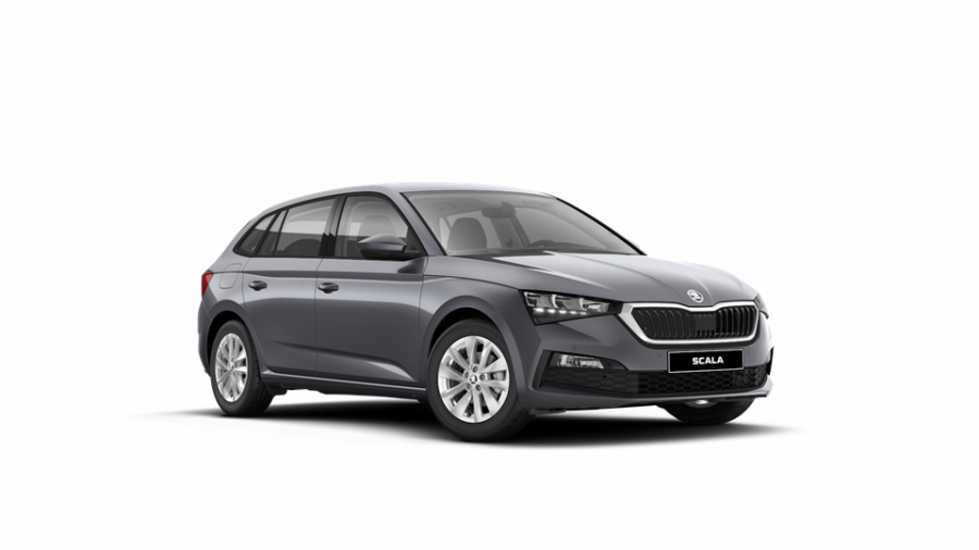 Škoda Scala, 1,5 TSI 110 kW 6-stup. mech., barva šedá