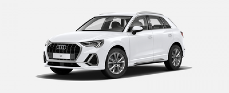 Audi Q3, S line 40 TDI 140 kW q, barva bílá
