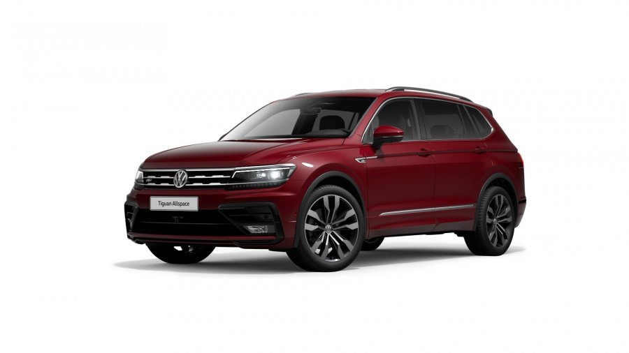 Volkswagen Tiguan Allspace, Allspace Highline 2,0 TDI 4M 7DSG, barva červená