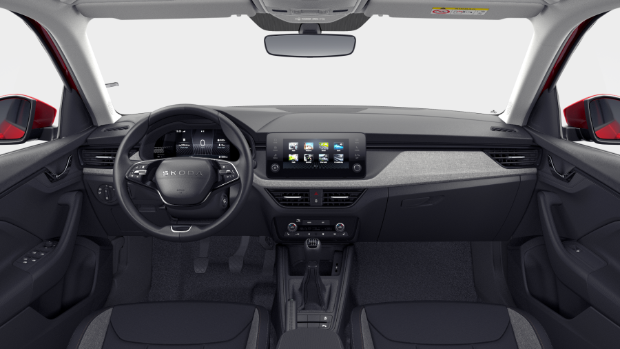 Škoda Scala, 1,0 TSI 85 kW 6-stup. mech., barva červená