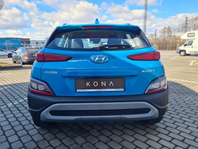 Hyundai Kona, 1,0 T-GDI 88 kW MT PE, barva modrá