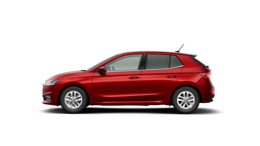 Škoda Fabia, 1,0 TSI 85 kW 7° automatická DSG, barva červená