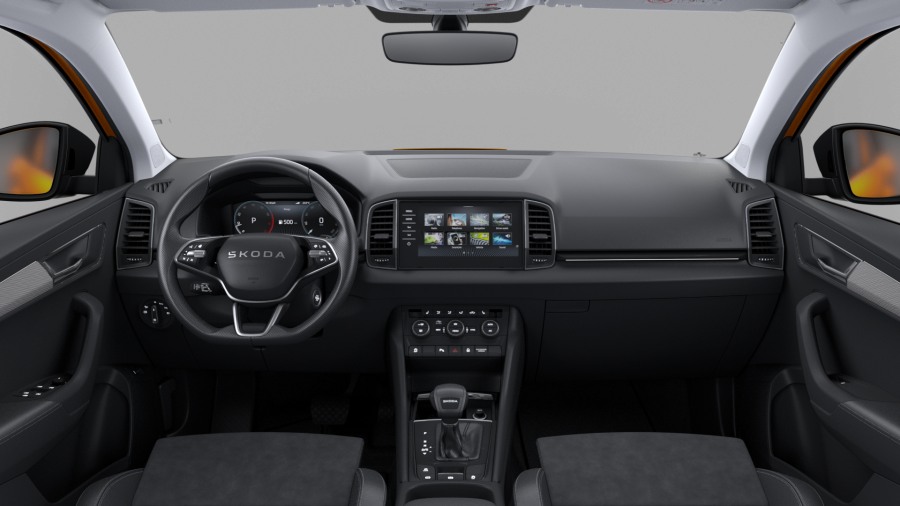 Škoda Karoq, 1,5 TSI 110 kW 7-stup. automat., barva oranžová