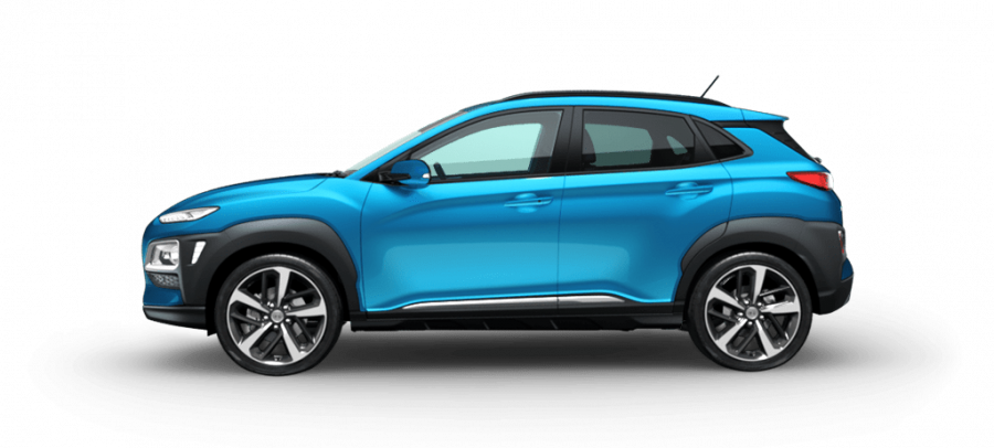 Hyundai Kona, 1,0 T-GDI 88 kW (95 NAT) 6 st. man, barva modrá