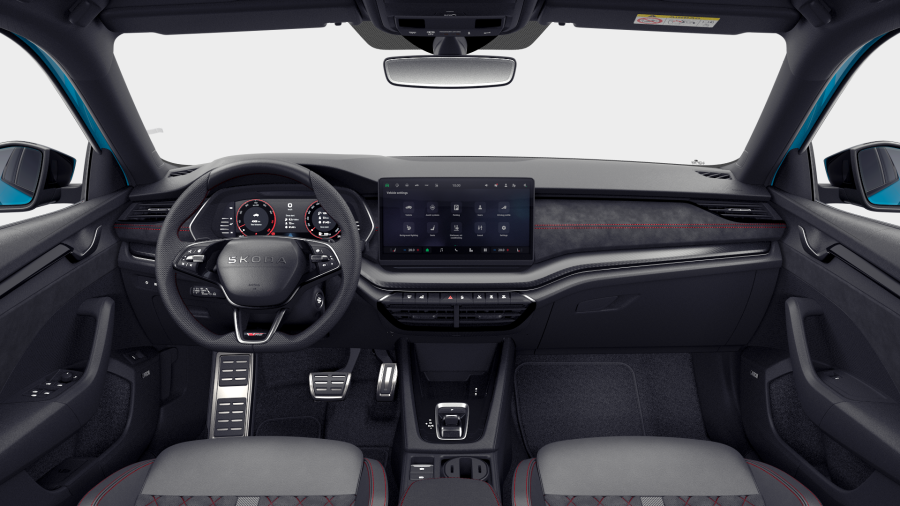 Škoda Octavia, 2,0 TSI 195 kW 7° automatická DSG, barva modrá