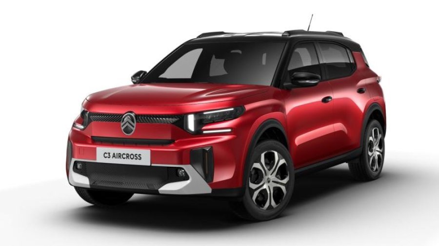 Citroën C3 Aircross, PLUS Turbo 100 MAN6, barva červená