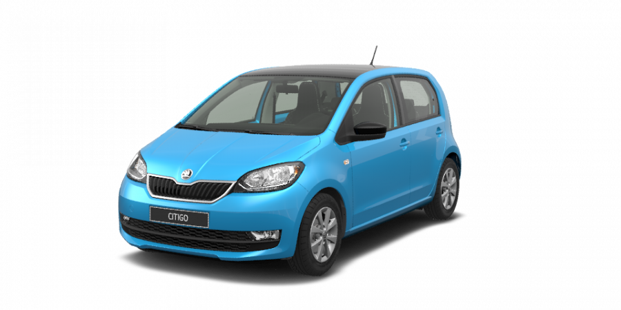 Škoda Citigo, 1,0 MPI 44 kW 5-stup. mech., barva žlutá