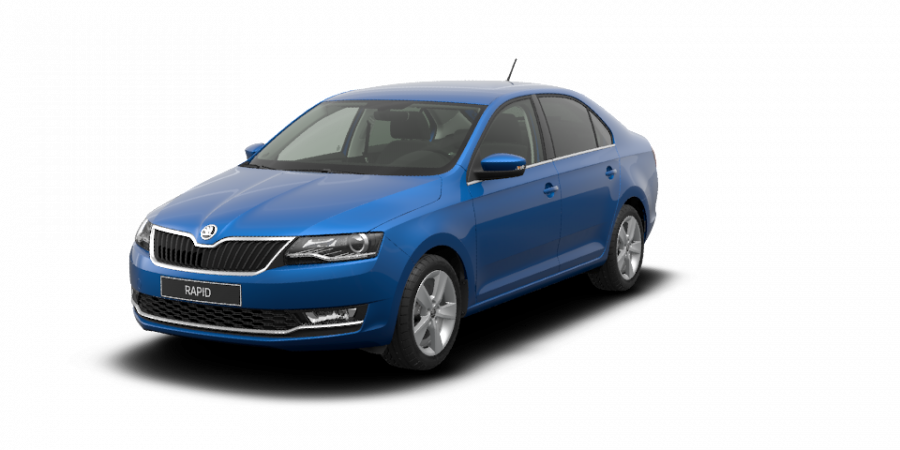 Škoda Rapid, 1,0 TSI 70 kW 5-stup. mech., barva modrá