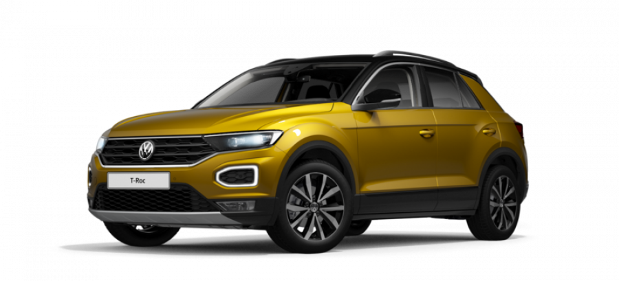 Volkswagen T-Roc, Maraton Edition 1,5 TSI ACT 7DSG, barva žlutá