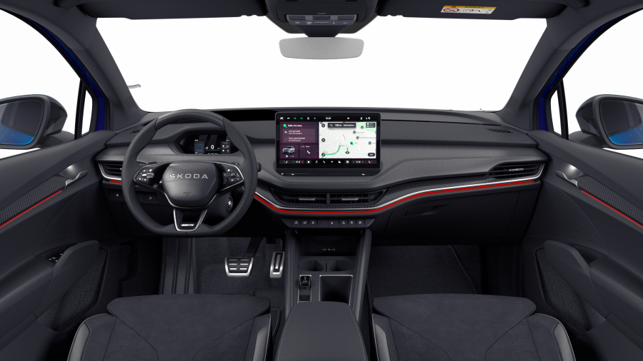 Škoda Enyaq iV, 82 kWh 1-stup. automat. 4x4, barva modrá