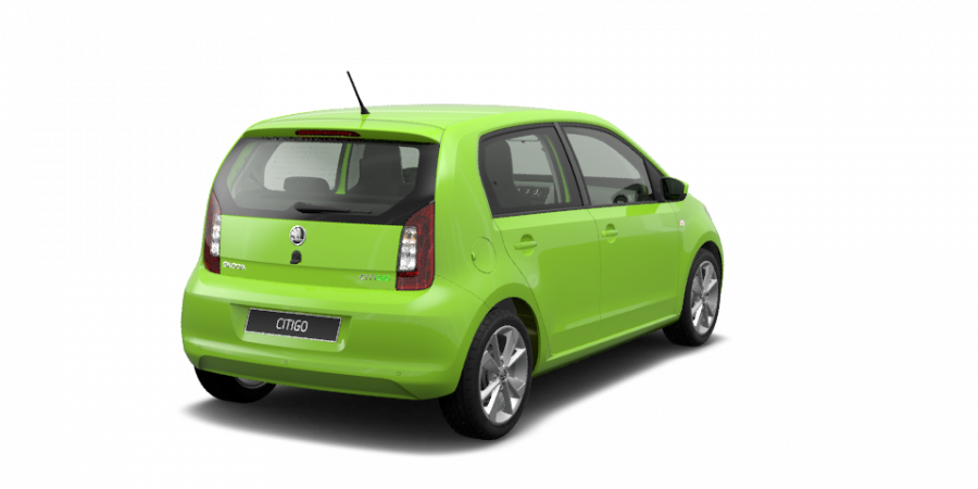 Škoda Citigo, 1,0 MPI 55 kW 5-stup. mech., barva zelená