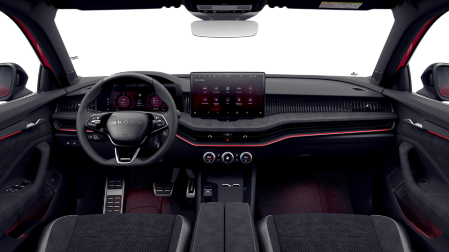 Škoda Superb, 2,0 TDI 142 kW 7° automatická DSG 4x4, barva červená