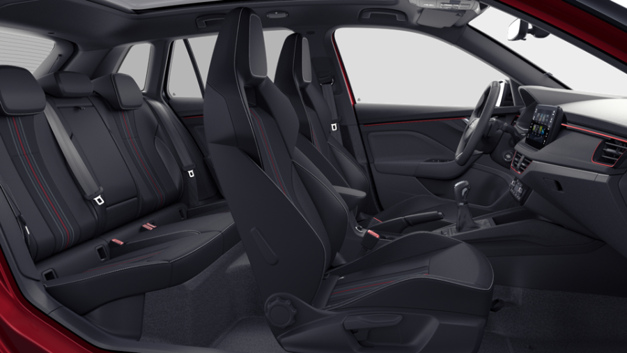 Škoda Kamiq, 1,5 TSI 110 kW 7° automatická DSG, barva červená