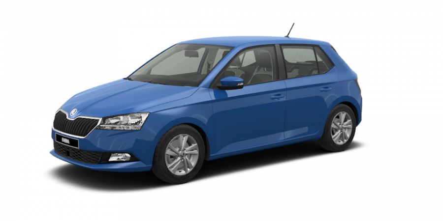 Škoda Fabia, 1,0 MPI 44 kW 5-stup. mech., barva modrá