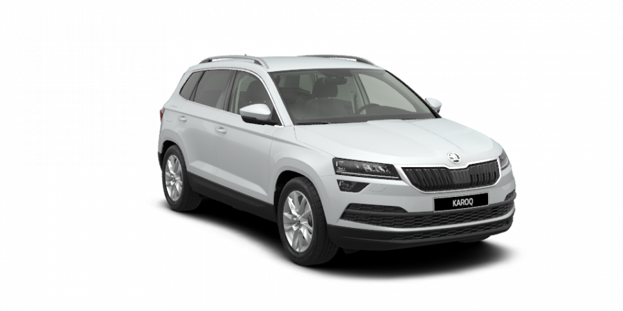 Škoda Karoq, 1,5 TSI 110 kW 6-stup. mech., barva bílá