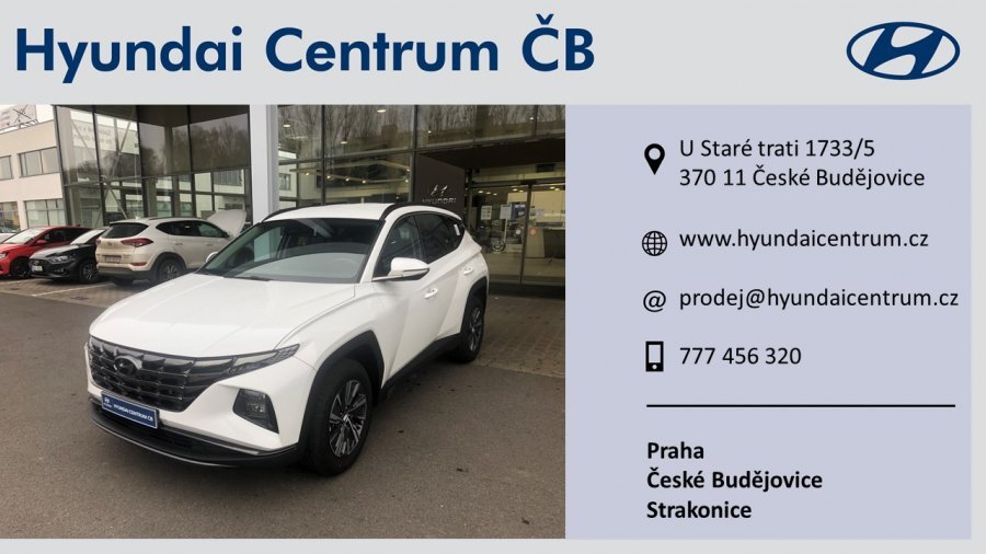 Hyundai Tucson, 1,6 T-GDi 110 kW (95 NAT) 6 st. man, barva bílá