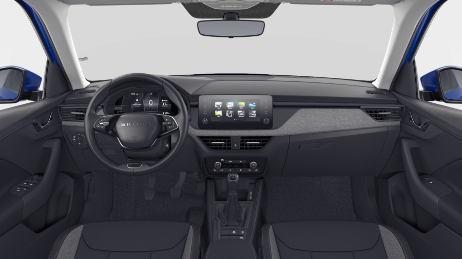 Škoda Kamiq, 1,0 TSI 85 kW 6° manuální, barva modrá