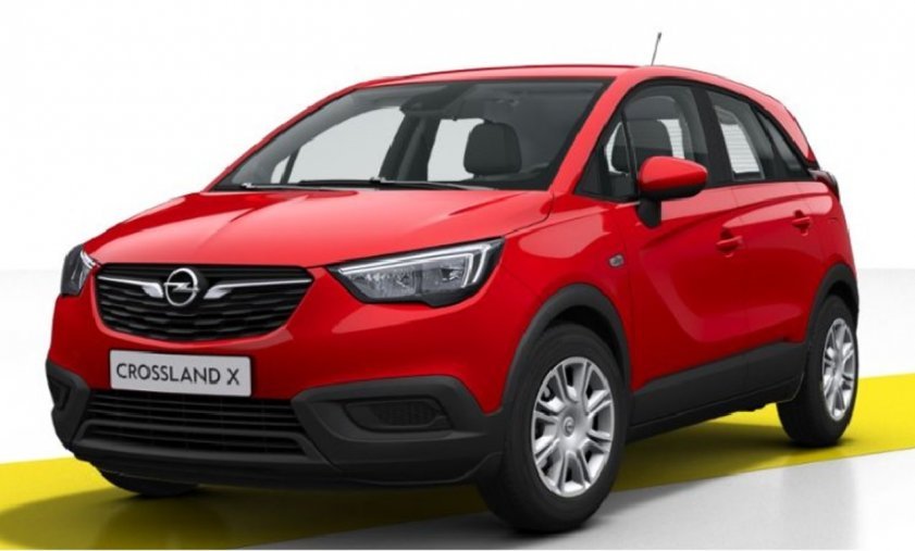 Opel Crossland X, 1.2 61kw, barva červená