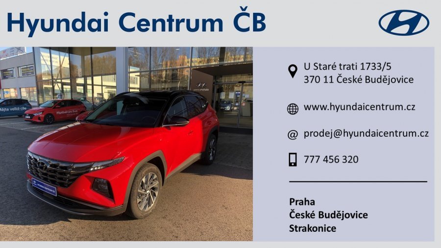 Hyundai Tucson, 1,6 T-GDi 110 kW (95 NAT) 6 st. man, barva červená