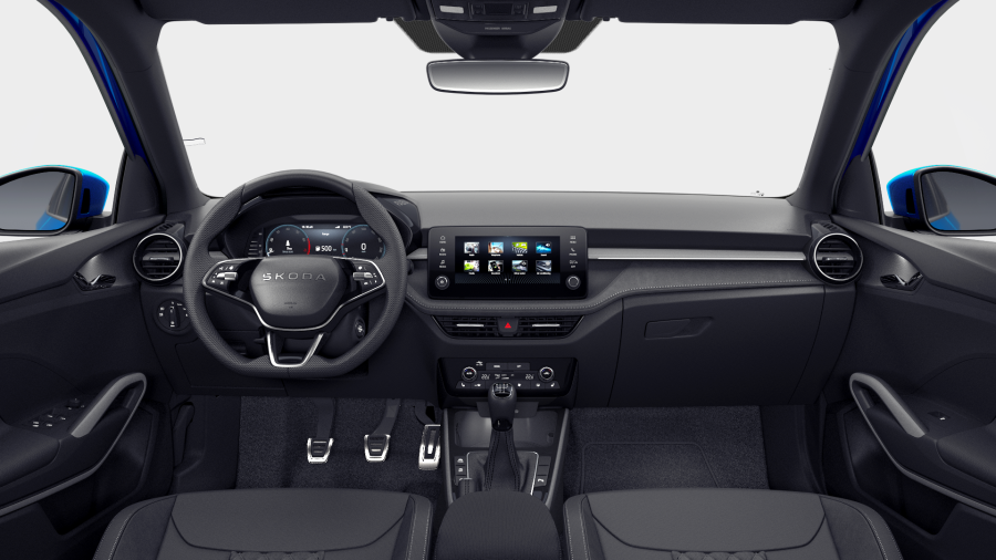 Škoda Fabia, 1,0 TSI 70 kW 5° manuální, barva modrá