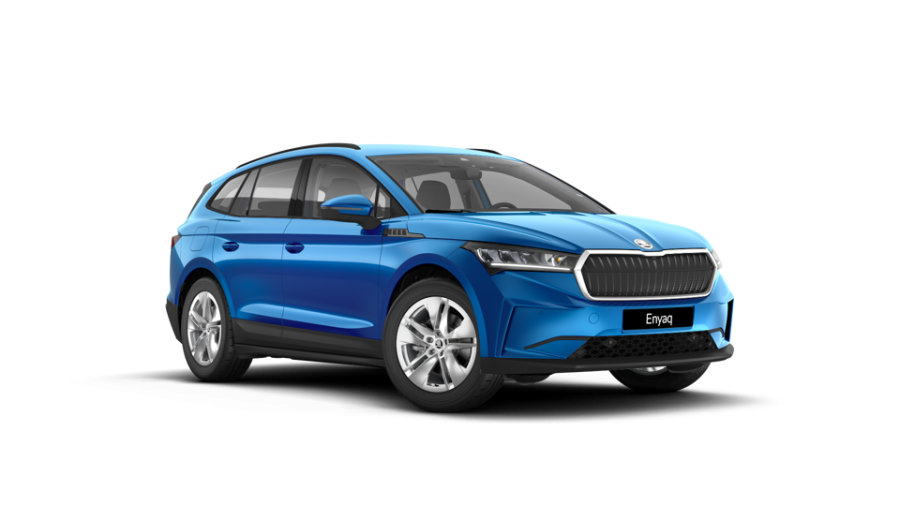 Škoda Enyaq iV, 55 kWh 125,00 kW 1-stup. automat., barva modrá