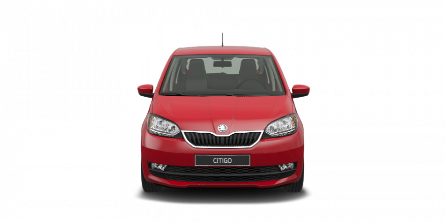 Škoda Citigo, 1,0 MPI 44 kW 5-stup. mech., barva červená