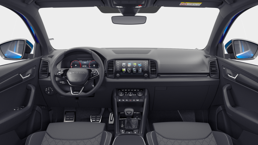 Škoda Karoq, 2,0 TDI 110 kW 7° automatická DSG 4x4, barva modrá