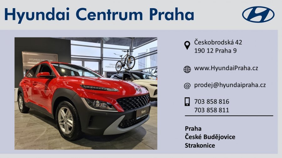 Hyundai Kona, 1,0 T-GDI 88 kW (95 NAT) 7 st. DCT, barva červená