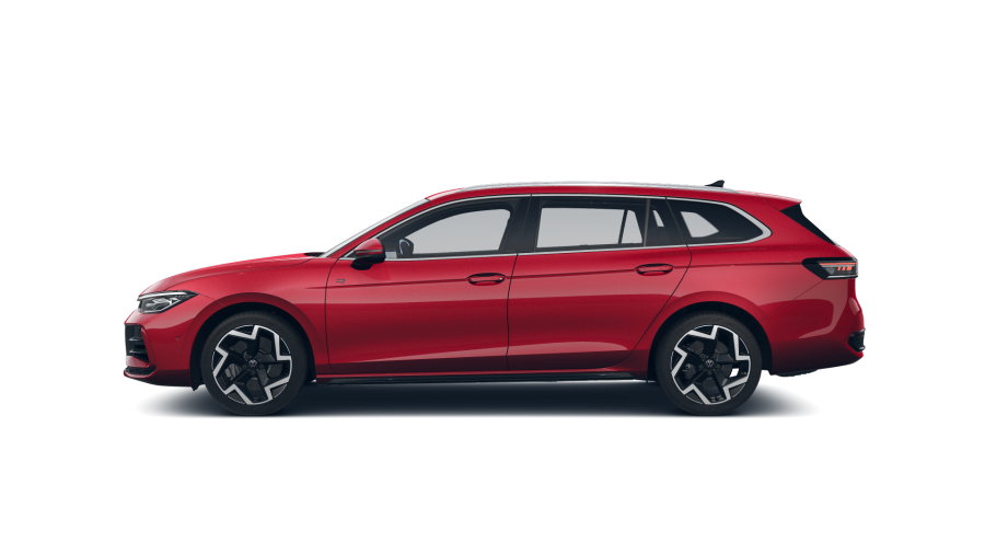 Volkswagen Passat, Passat R-Line 2,0 TSI 195 kW 4MOT, barva červená