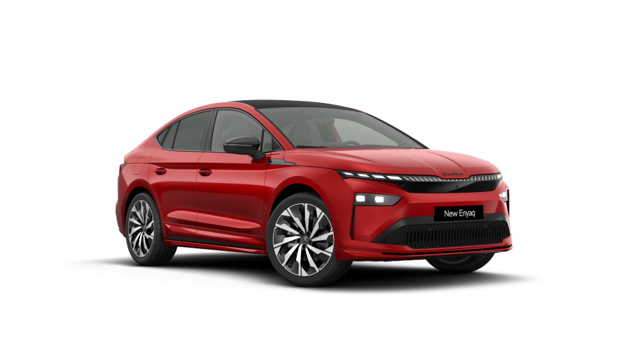Škoda Enyaq iV, 82 kWh 220 kW 1° převodovka 4x4, barva červená