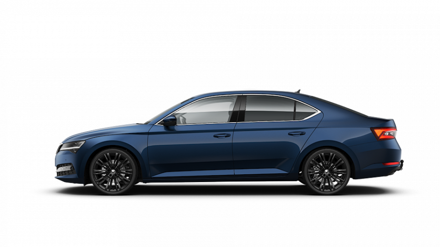 Škoda Superb, 2,0 TDI 147 kW 7-stup. automat., barva modrá