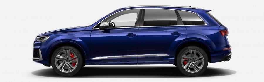 Audi Q7, SQ7 TFSI 373 kW quattro, barva modrá