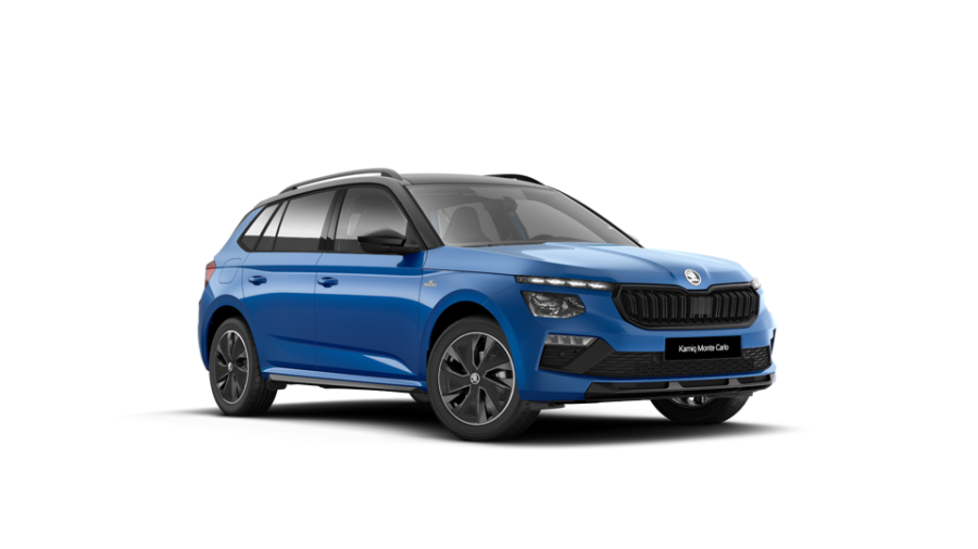 Škoda Kamiq, 1,5 TSI 110 kW 7-stup. automat., barva modrá