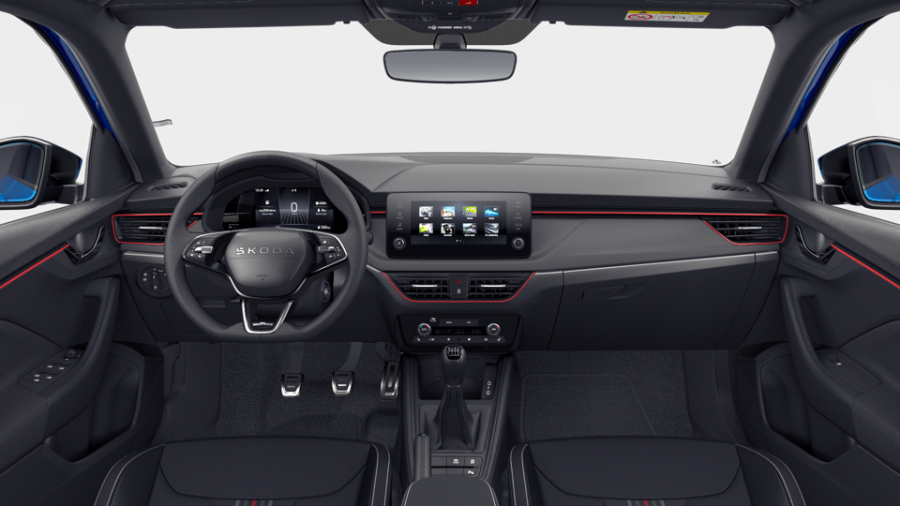 Škoda Scala, 1,5 TSI 110 kW 6-stup. mech., barva modrá