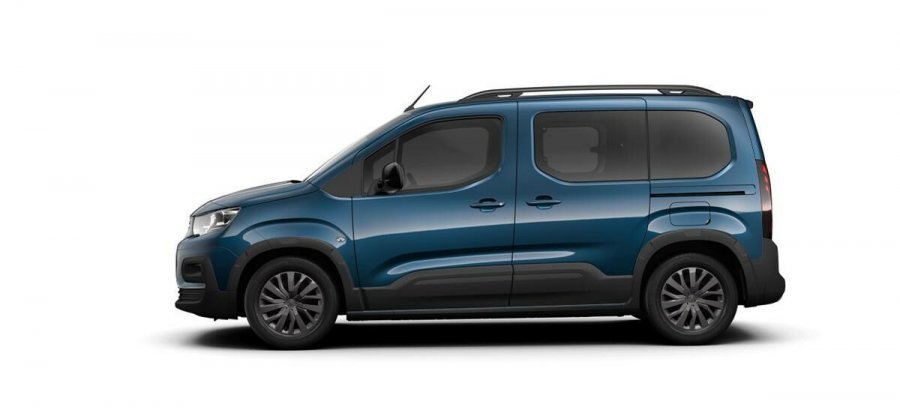 Peugeot Rifter, e-ALLURE Elektromotor 100 kW, barva modrá