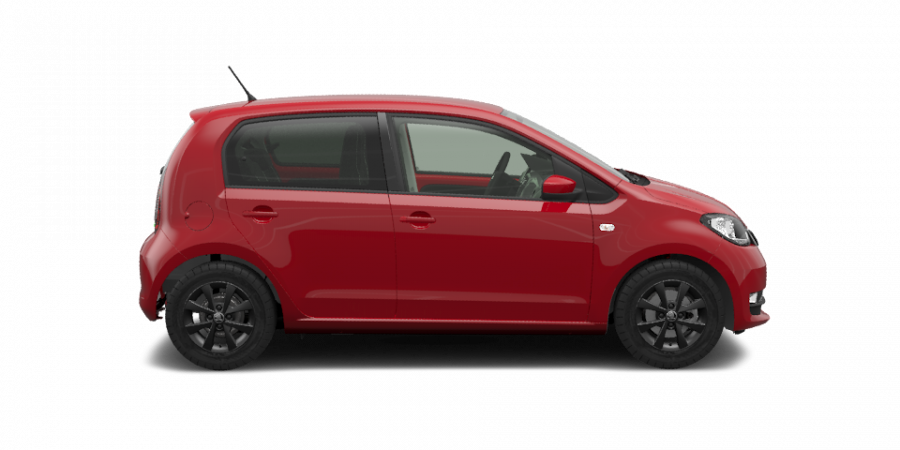 Škoda Citigo, 1,0 MPI 55 kW 5-stup. mech., barva červená