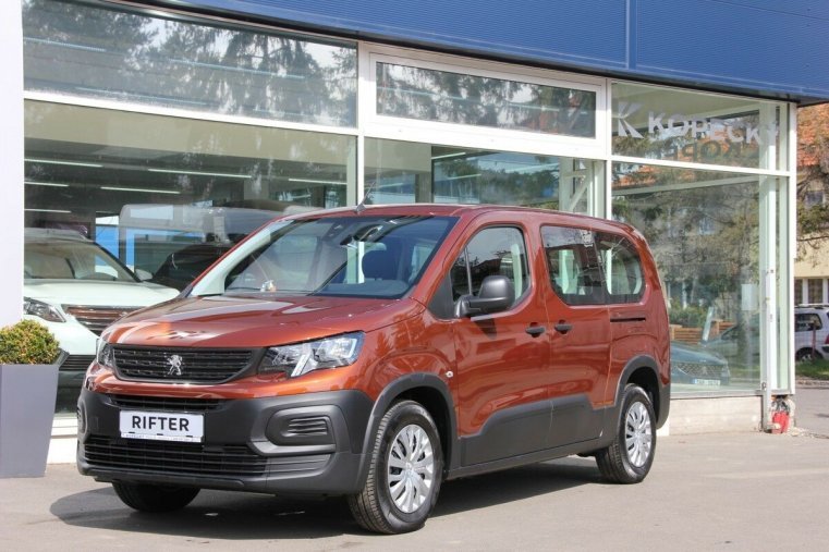 Peugeot Rifter, LONG ALLURE PACK 1.5 BHDi 130, barva oranžová