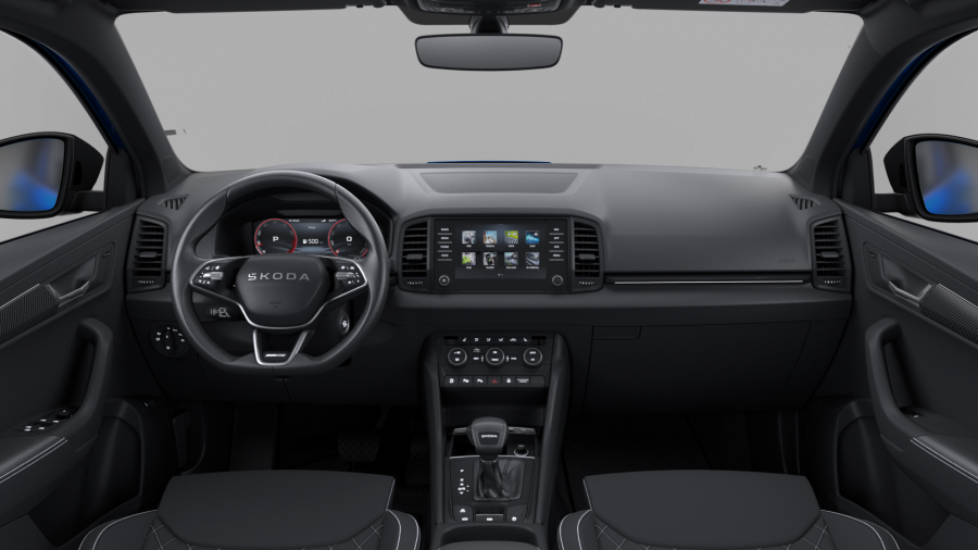 Škoda Karoq, 1,5 TSI 110 kW 7-stup. automat., barva modrá