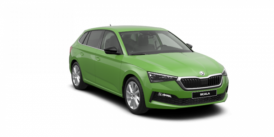 Škoda Scala, 1,0 TSI 85 kW 6-stup. mech., barva zelená