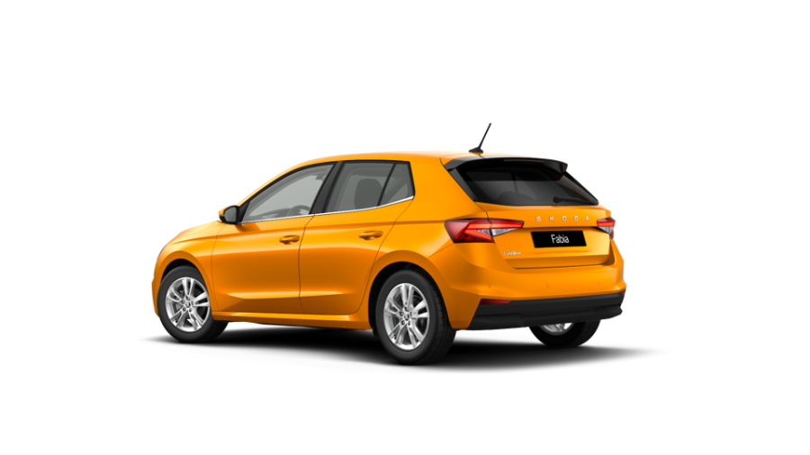 Škoda Fabia, 1,0 TSI 70 kW 5° manuální, barva oranžová