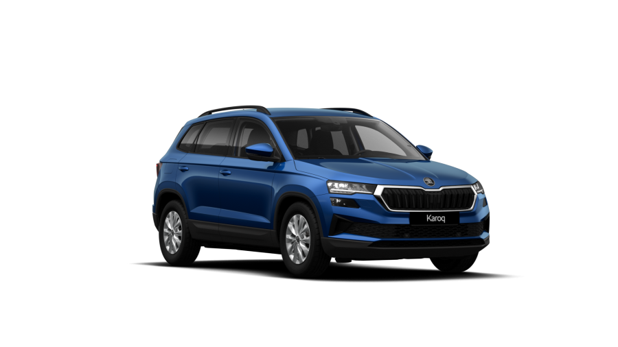 Škoda Karoq, 1,5 TSI 110 kW 6-stup. mech., barva modrá