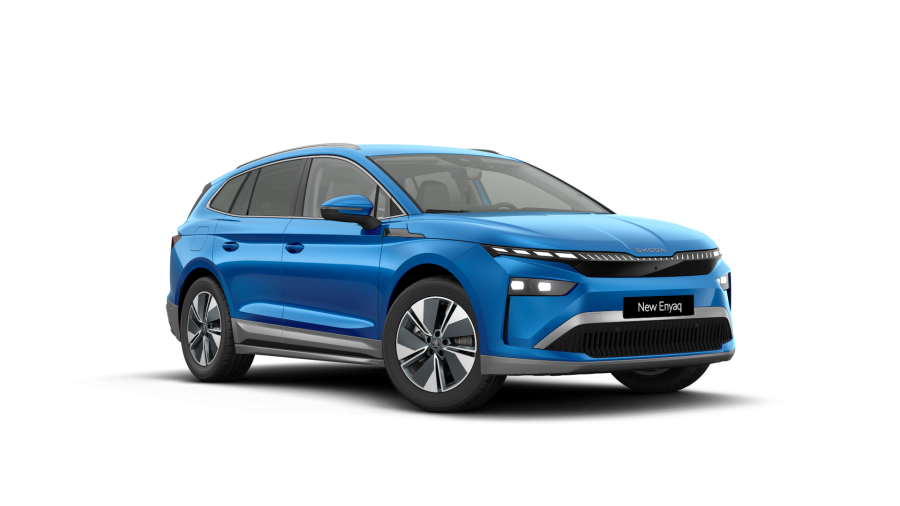 Škoda Enyaq iV, 82 kWh 210,00 kW 1° automatická, barva modrá
