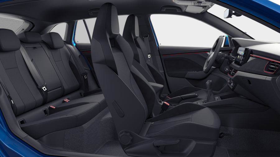 Škoda Scala, 1,0 TSI 70 kW 5-stup. mech., barva modrá